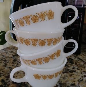 Vintage Pyrex Coffee Cups